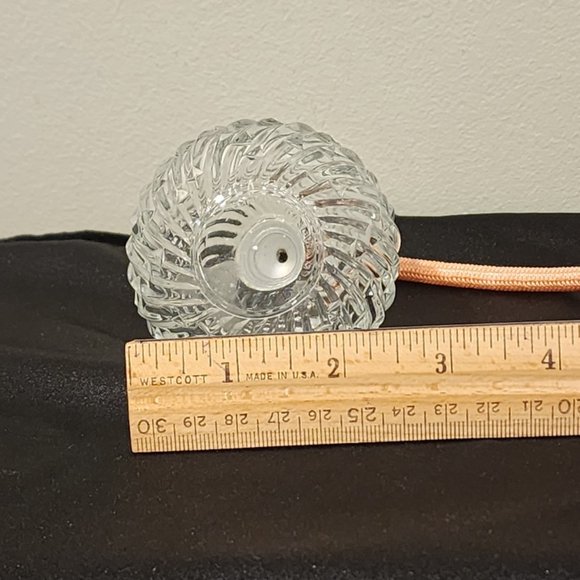 Vintage Clear Cut Glass Perfume Bottle with Atomizer - Picture 5 of 7